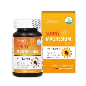 써니 마그네슘 90캡슐 비타민 미네랄 보충용